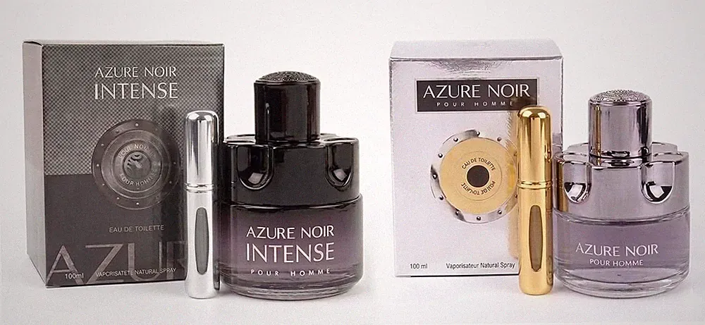 Azure Noir Fragrance Collection for Men - Intense Eau De Toilette 100Ml Spray an